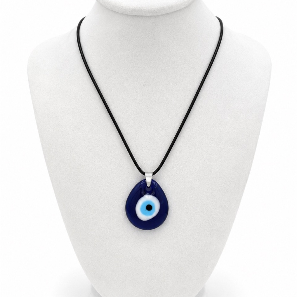 EVIL EYE Teardrop Blue Necklace